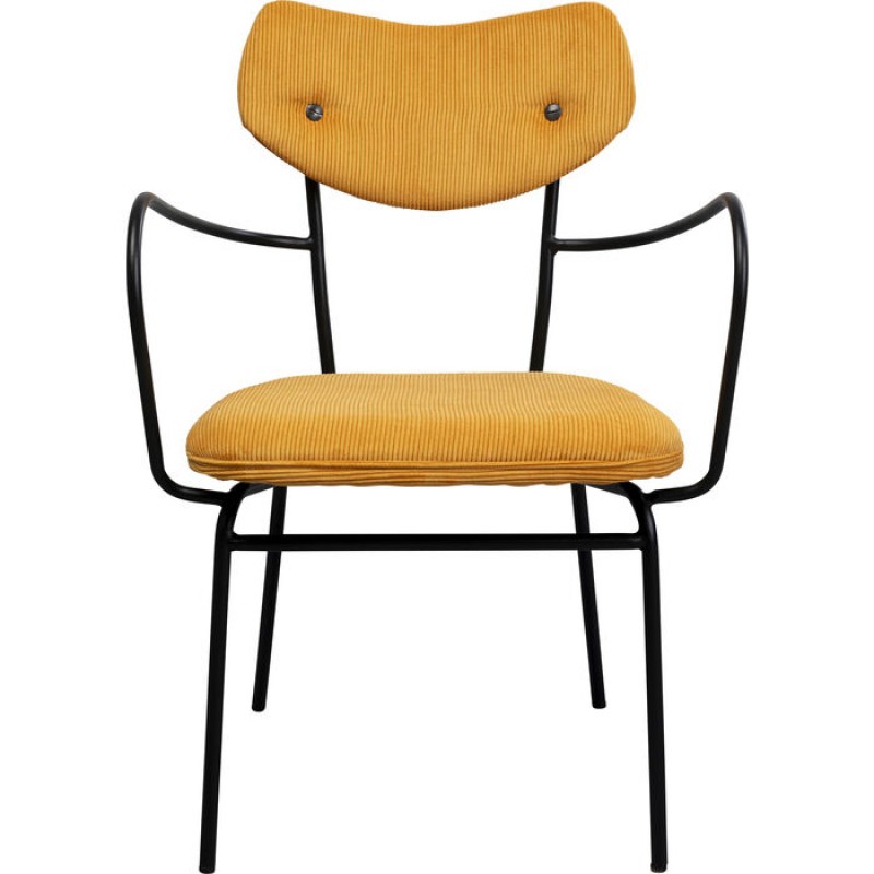 Chair with Armrest Viola Yellow